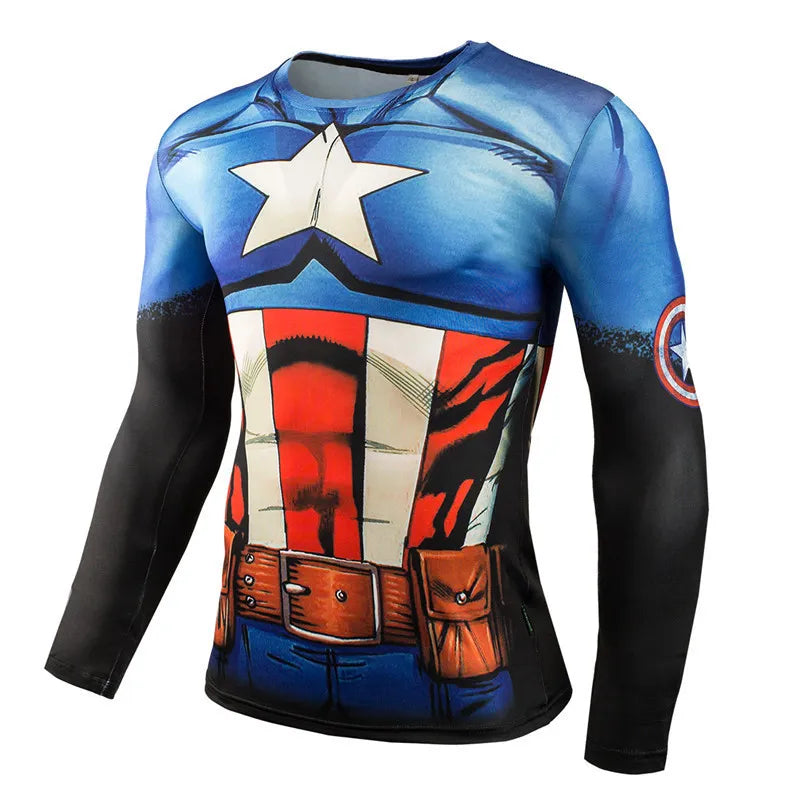 TOP SELLER!! Superhero Mens Compression Shirts