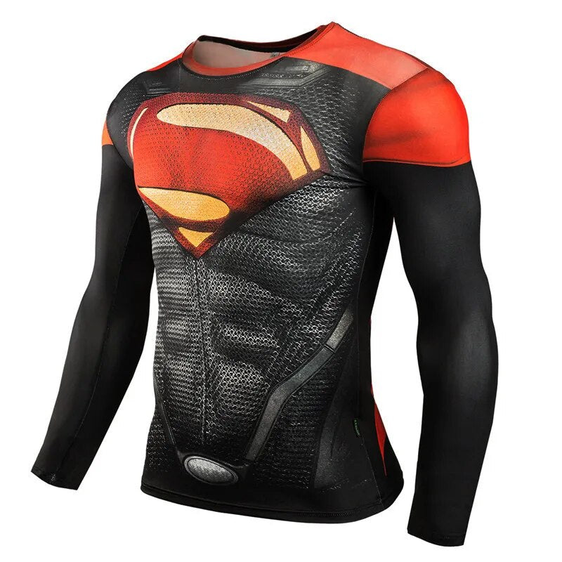 TOP SELLER!! Superhero Mens Compression Shirts