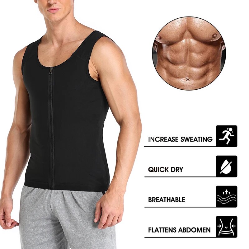 HOT!! Men Sauna Sweat Vest