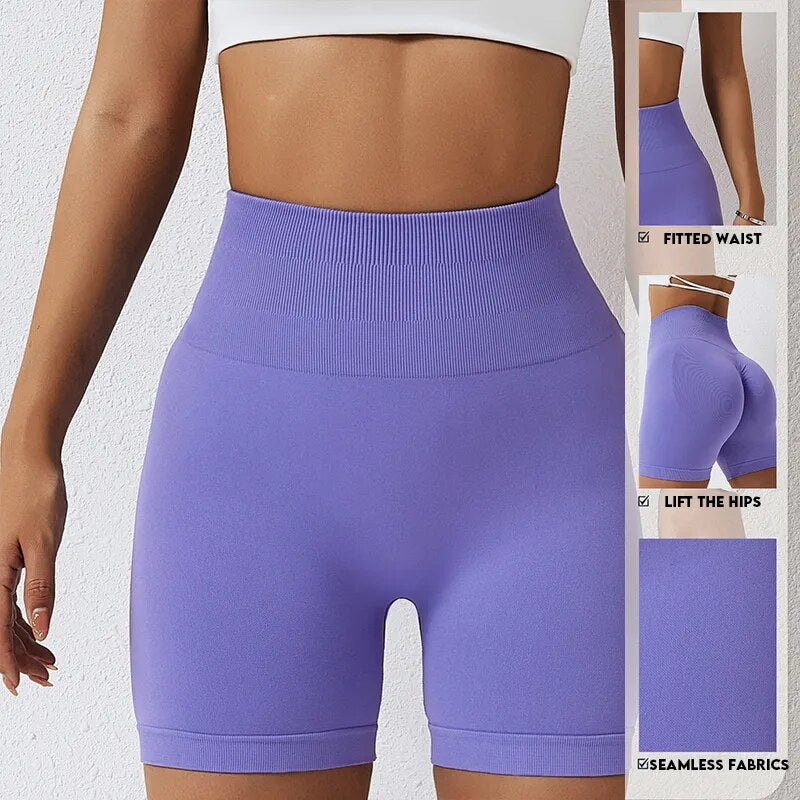 Designer Summer Ladies High Waist Gym Sports Shorts