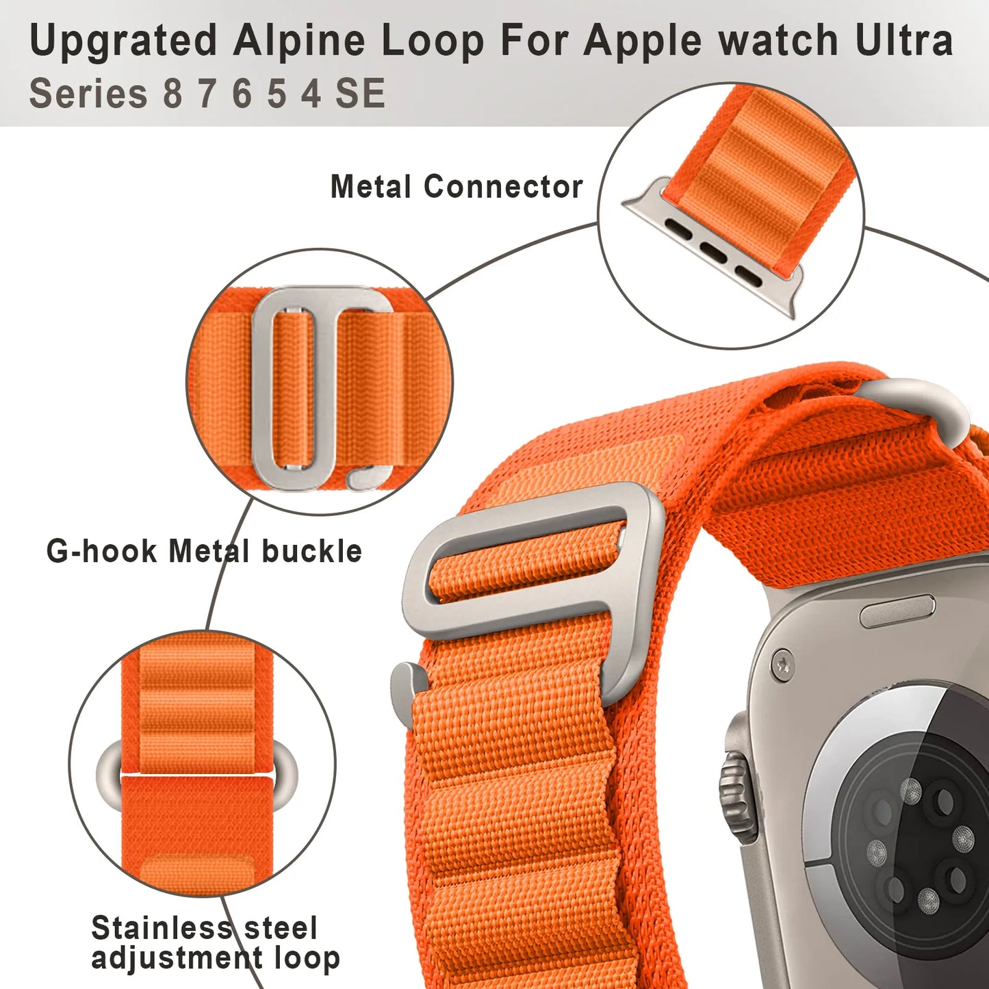 Durable Sport Edition Alpine Loop Band for Apple Watch