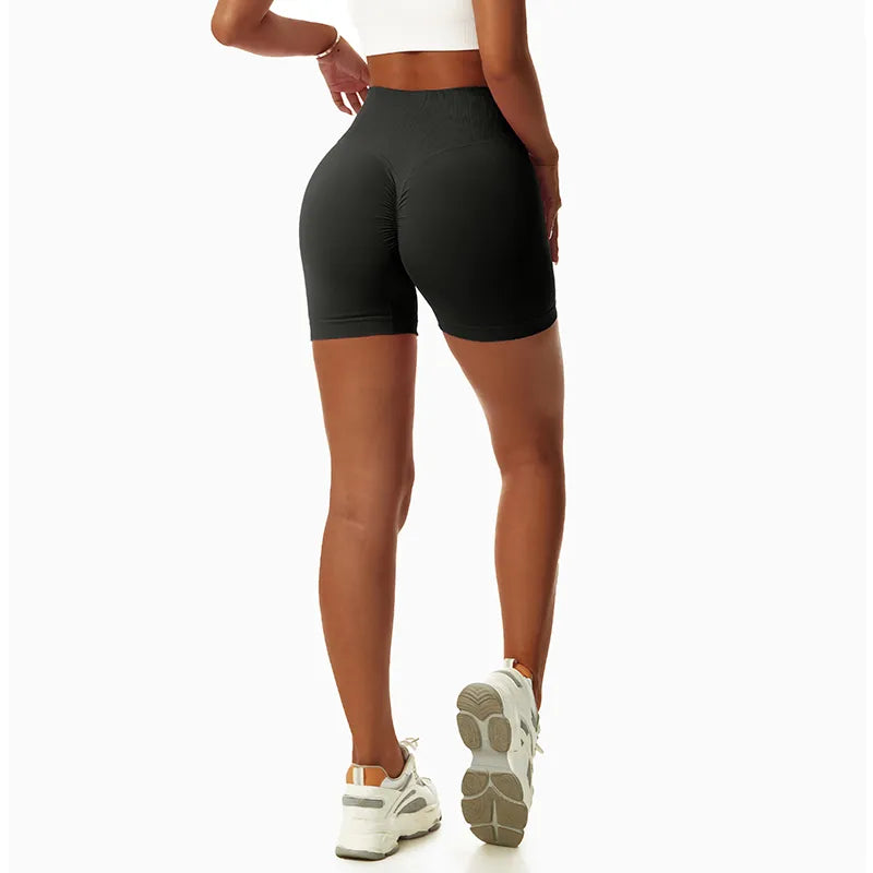 BEST SELLING!! Ladies High Waist Yoga Sport Shorts