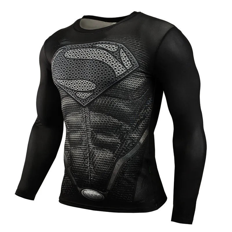 TOP SELLER!! Superhero Mens Compression Shirts